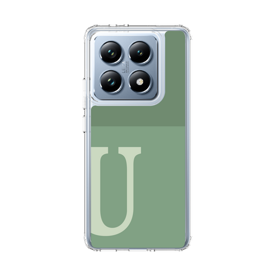 スリムプロテクションケース［ オリジナル - initial two tone - U green ］