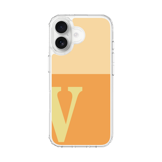 スリムプロテクションケース［ オリジナル - initial two tone - V orange ］