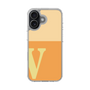 スリムプロテクションケース［ オリジナル - initial two tone - V orange ］