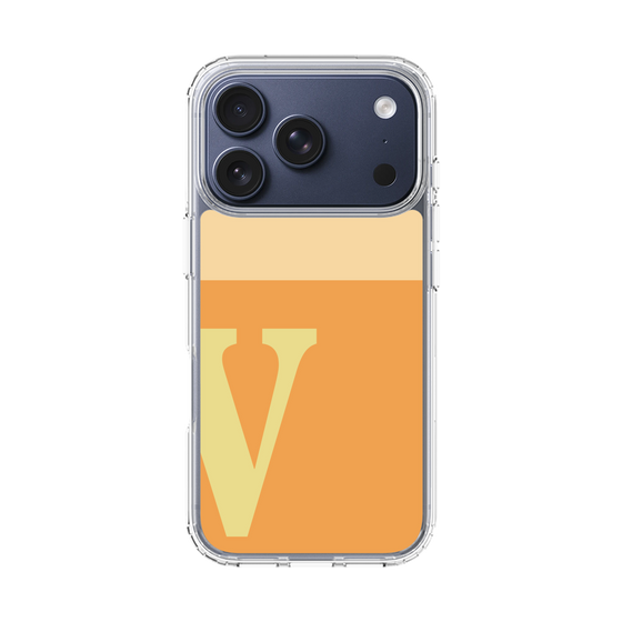 スリムプロテクションケース［ オリジナル - initial two tone - V orange ］