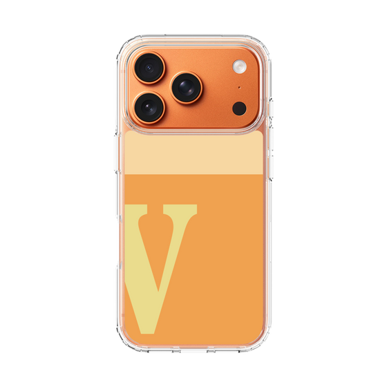 スリムプロテクションケース［ オリジナル - initial two tone - V orange ］