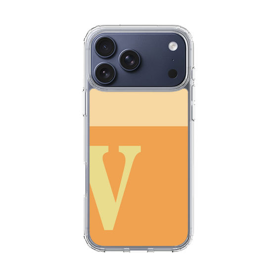 スリムプロテクションケース［ オリジナル - initial two tone - V orange ］