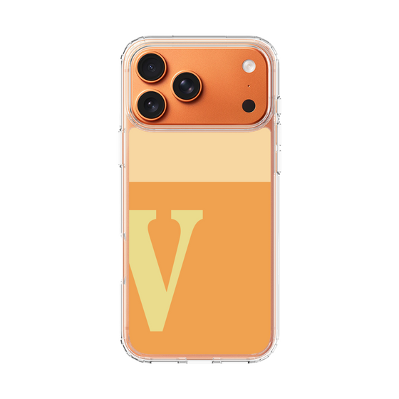 スリムプロテクションケース［ オリジナル - initial two tone - V orange ］