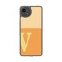 スリムプロテクションケース［ オリジナル - initial two tone - V orange ］