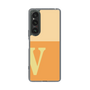 スリムプロテクションケース［ オリジナル - initial two tone - V orange ］