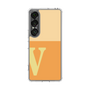 スリムプロテクションケース［ オリジナル - initial two tone - V orange ］