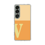 スリムプロテクションケース［ オリジナル - initial two tone - V orange ］