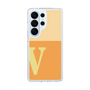 スリムプロテクションケース［ オリジナル - initial two tone - V orange ］