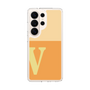 スリムプロテクションケース［ オリジナル - initial two tone - V orange ］