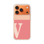 スリムプロテクションケース［ オリジナル - initial two tone - V pink ］