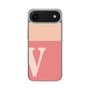 スリムプロテクションケース［ オリジナル - initial two tone - V pink ］