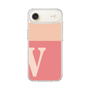スリムプロテクションケース［ オリジナル - initial two tone - V pink ］