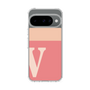 スリムプロテクションケース［ オリジナル - initial two tone - V pink ］