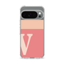 スリムプロテクションケース［ オリジナル - initial two tone - V pink ］