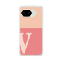 スリムプロテクションケース［ オリジナル - initial two tone - V pink ］