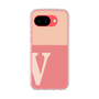 スリムプロテクションケース［ オリジナル - initial two tone - V pink ］