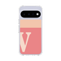 スリムプロテクションケース［ オリジナル - initial two tone - V pink ］