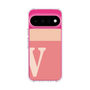 スリムプロテクションケース［ オリジナル - initial two tone - V pink ］