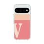 スリムプロテクションケース［ オリジナル - initial two tone - V pink ］