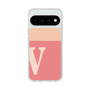 スリムプロテクションケース［ オリジナル - initial two tone - V pink ］