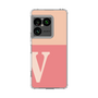 スリムプロテクションケース［ オリジナル - initial two tone - V pink ］