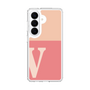 スリムプロテクションケース［ オリジナル - initial two tone - V pink ］