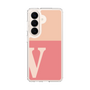 スリムプロテクションケース［ オリジナル - initial two tone - V pink ］