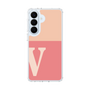 スリムプロテクションケース［ オリジナル - initial two tone - V pink ］
