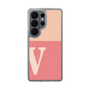 スリムプロテクションケース［ オリジナル - initial two tone - V pink ］