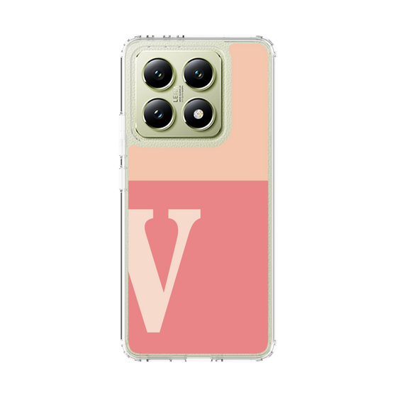 スリムプロテクションケース［ オリジナル - initial two tone - V pink ］