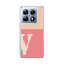 スリムプロテクションケース［ オリジナル - initial two tone - V pink ］