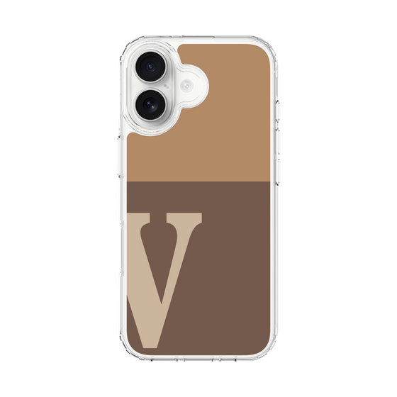 スリムプロテクションケース［ オリジナル - initial two tone - V brown ］