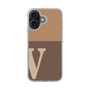 スリムプロテクションケース［ オリジナル - initial two tone - V brown ］