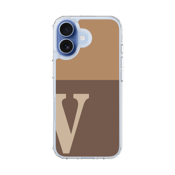 スリムプロテクションケース［ オリジナル - initial two tone - V brown ］
