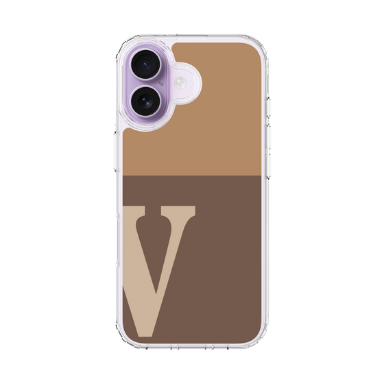 スリムプロテクションケース［ オリジナル - initial two tone - V brown ］