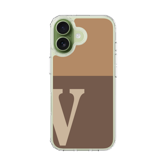 スリムプロテクションケース［ オリジナル - initial two tone - V brown ］
