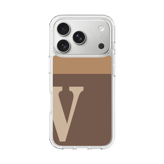 スリムプロテクションケース［ オリジナル - initial two tone - V brown ］