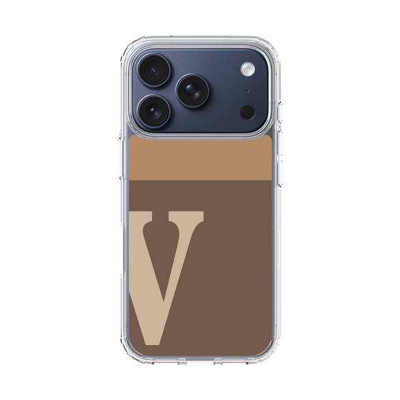 スリムプロテクションケース［ オリジナル - initial two tone - V brown ］