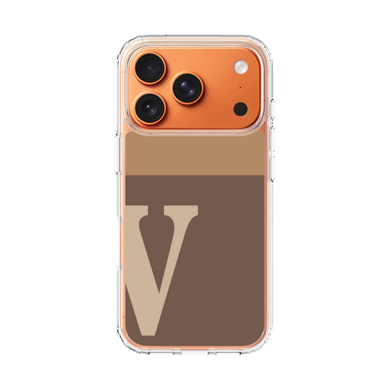 スリムプロテクションケース［ オリジナル - initial two tone - V brown ］