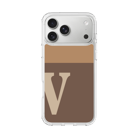 スリムプロテクションケース［ オリジナル - initial two tone - V brown ］