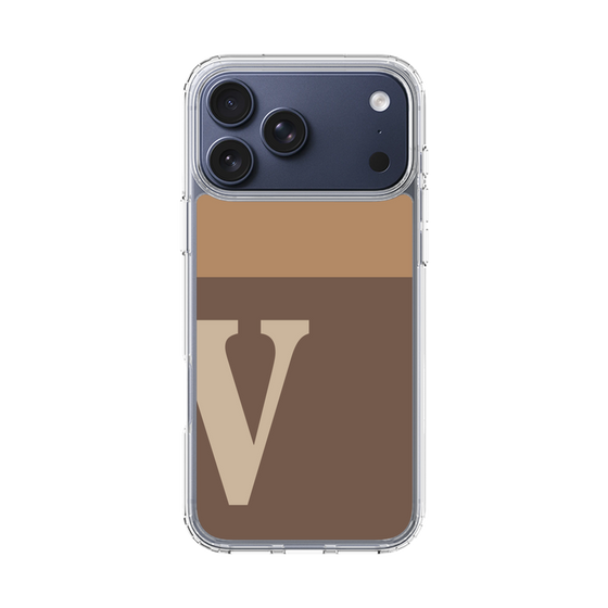 スリムプロテクションケース［ オリジナル - initial two tone - V brown ］