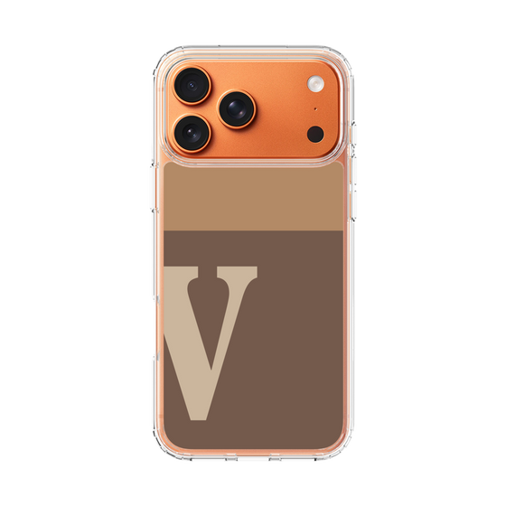 スリムプロテクションケース［ オリジナル - initial two tone - V brown ］