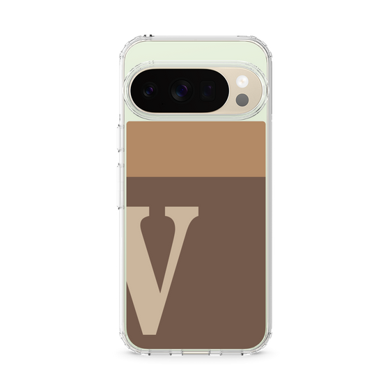 スリムプロテクションケース［ オリジナル - initial two tone - V brown ］