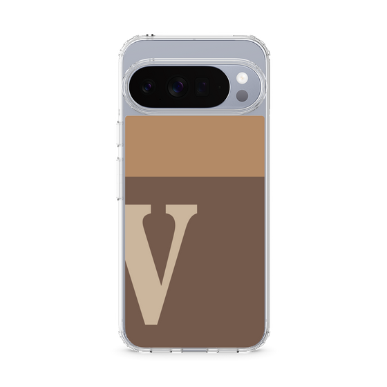 スリムプロテクションケース［ オリジナル - initial two tone - V brown ］