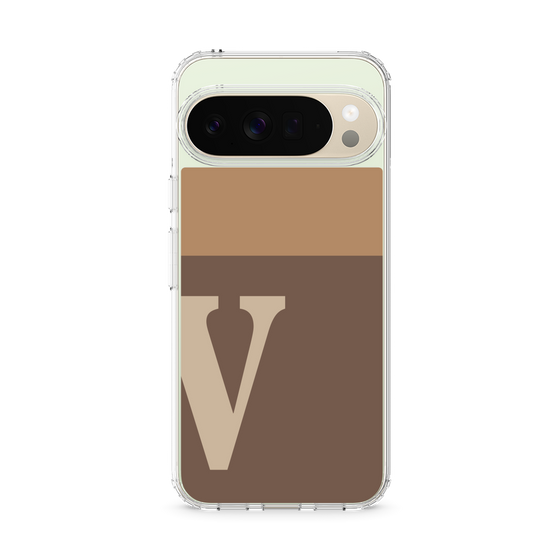 スリムプロテクションケース［ オリジナル - initial two tone - V brown ］