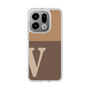 スリムプロテクションケース［ オリジナル - initial two tone - V brown ］