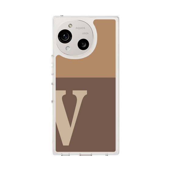 スリムプロテクションケース［ オリジナル - initial two tone - V brown ］