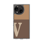 スリムプロテクションケース［ オリジナル - initial two tone - V brown ］