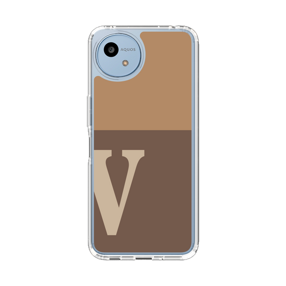 スリムプロテクションケース［ オリジナル - initial two tone - V brown ］