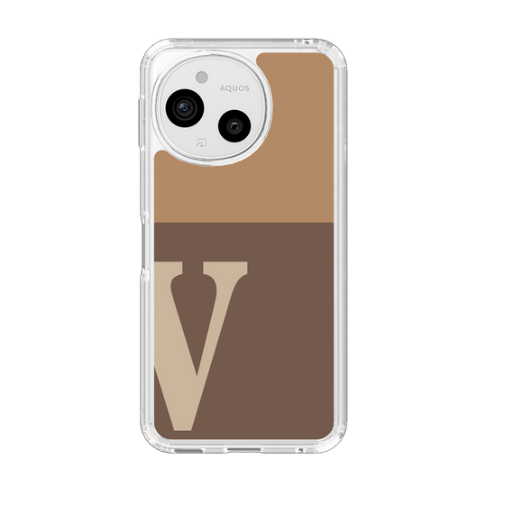 スリムプロテクションケース［ オリジナル - initial two tone - V brown ］